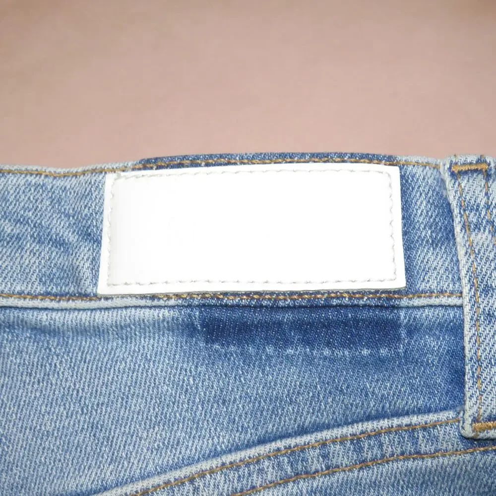 Re/Done Originals Light Wash Denim 90’s High Rise Skinny Ankle Crop Jeans - Picture 10 of 13